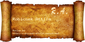 Robicsek Attila névjegykártya